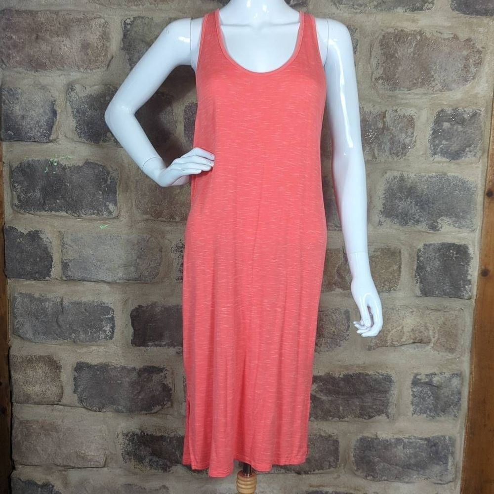 SATURDAY Sunday Asa Tank Coral Dress Woman's Size‎ Small Orange Cross Back